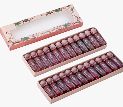 WECHARMERZ Matte Multicolour Mini Lipgloss Set Waterproof & Smudgeproof(3 ml, Multi-Shade)