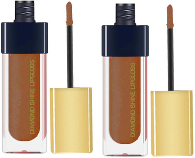 MYEONG combo lip make lip gloss for wome(12 ml, coffee shine)