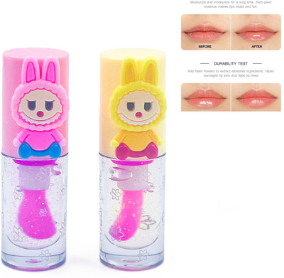 moan's Lip Gloss For Smooth and Glossy Lips 2 Pcs(6 ml, Multicolor)