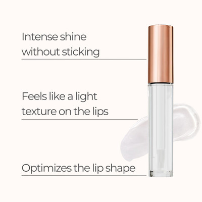 AMOSFIA Lip Gloss |Highly Pigmented|Glossy Texture(6 ml, TRANSPARENT)