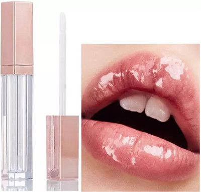 GABBU Lip Gloss Non-sticky High Glossy Shine Soft & Hydrating Lips(6 ml, Transparent)