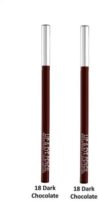 FLENGO Lip Liner Pencil Long Lasting Pigmented Definer Waterproof Formula-Dar Chocolate(Shade-18)