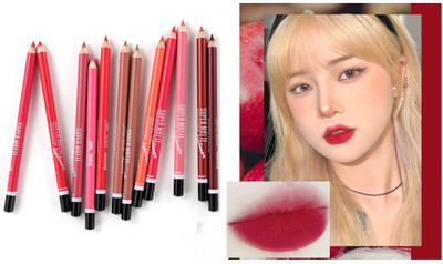 NADJA NEW LONG LASTING MATTE FINISH PENCIL LIP LINER CREAMY MATTE FINISH(MULTI COLOR)