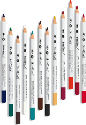 Shryoan Set of 12 Multi-Color Magic Lipliner Pencils(Pink)