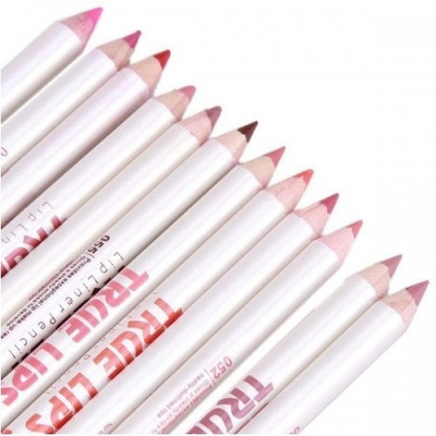 EVERERIN 12 Colored Lip-liner & Eyeliner Pencils for professional makeup-04(MULTI COLOR)