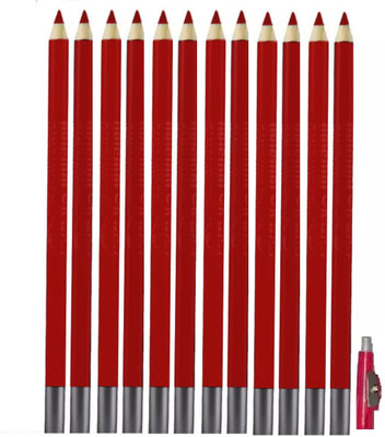WECHARMERZ Matte Pencil Lipliner Set Waterproof & Smudgeproof(Red)