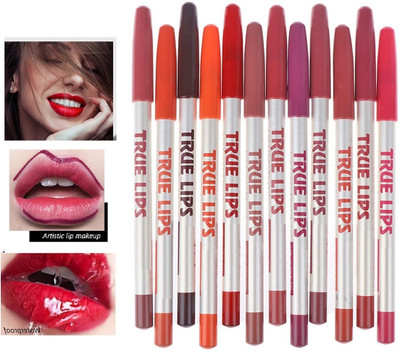 Amaryllis Multi Matte Lipliner Pencil Set | Long Stay | Smudge Free | Waterproof(Multicolour)