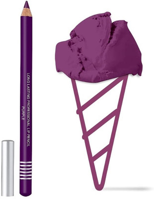 SEUNG 2 In 1 Eye & Lip Liner Pencil Non Transfer for Professional Makeup(Purple)