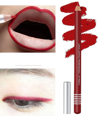 SILDUST WATERPROOF NEW BEST LIP & EYE LINER PENCIL MATTE FINISH(RED)