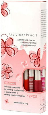 EVERERIN SUPER MATTE LIP LINER MULTI-12PC(MULTI COLOR)