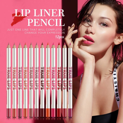 SEUNG NEW SET OF 12 PENCIL LIP LINER WITH MATTE FINISH(MULTI COLOR)