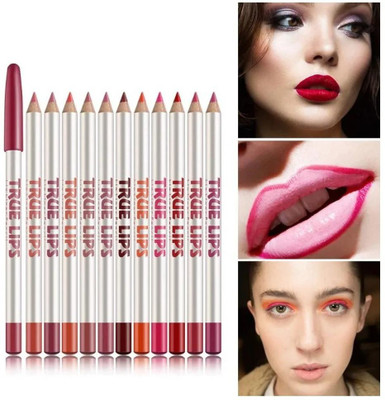 tanvi27 Pro Smudge Proof & Water proof Eye Brown, Lip-liner & Eyeliner Multi Use Pencils(MULTI COLOR)