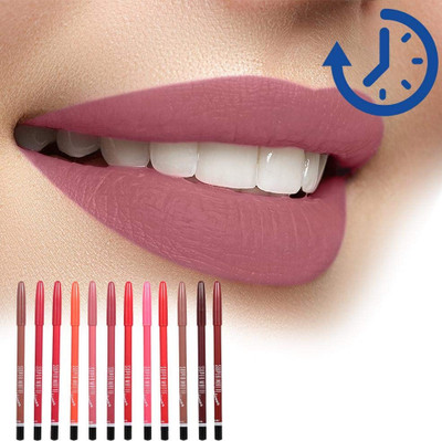 ADJD Super Matte Smudgeproof Non- Transfer Waterproof Lipliner Pencil(MULTI COLOR)