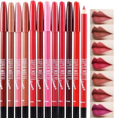 Wonholli Non Transfer Lip Liner For Professional Makeup(Multicolor)
