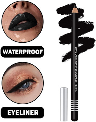 SEUNG Best Eye & Lip Liner Pencil with Long Lasting & Smudge Proof(Black)