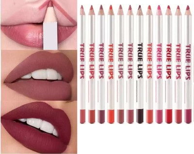 USBK Lip Pencil Long Lasting Smudge Proof Enriched&Vitamin E Glides Smoothly(MULTI-COLOR)