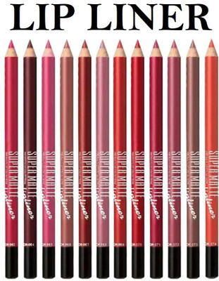 Amaryllis Best Lip liner Pencil Set, Smudge Free, Waterproof(Multicolor)