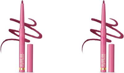 VERGE Glide On Lip Liner (Waterproof, Smudgeproof & Long Lasting Formula) Pack of 2(Brace Yourself)