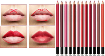 GABBU Waterproof Matte Lip Liner Set Lipliner Long Lasting liner4(MULTICOLOR)
