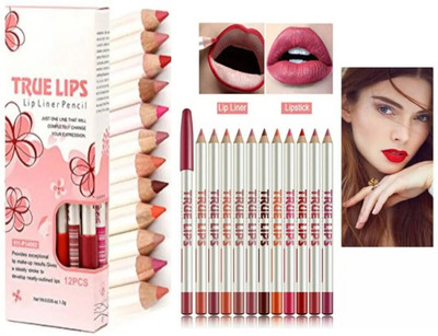 JANOST High Quality Super Matte Eyeliner Lipliner Pencil Lengthened Waterproof(MULTICOLORED)