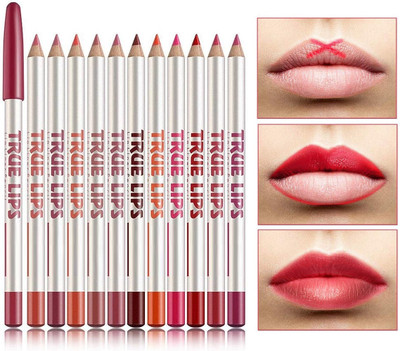 Amaryllis Soft Lip Liner Pencil Set - Matte Lipliner for Women(Multicolour)