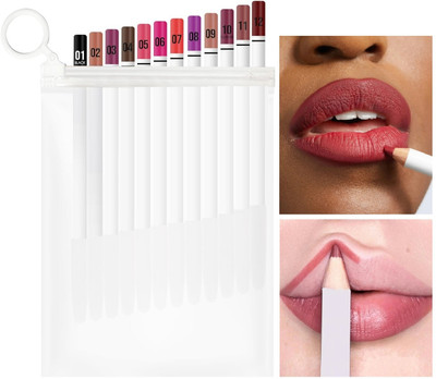 MYEONG Matte Liner | One Swipe Smooth Application | Long Lasting Lip Liner Pencil Combo(Multi Shade)