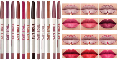Amaryllis Professional Lip Liner Pencil Long Lasting Pigmented Definer Waterproof(Multicolour)
