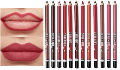 Amaryllis Perfect Matte Smooth Lip Pencil Non-stick Waterproof(Multicolor)