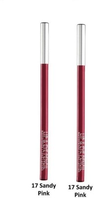 FLENGO Lip Liner Pencil Long Lasting Pigmented Definer Waterproof Formula-Sandy Pink(Shade-17)