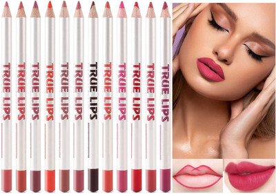 Amaryllis New Matte Lipliner Pencil Set | Long Stay | Smudge Free | Waterproof(Multicolour)