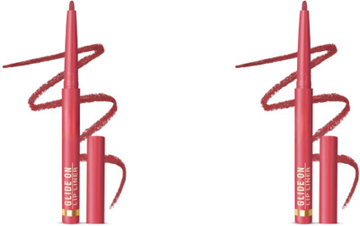 VERGE Glide On Lip Liner (Waterproof, Smudgeproof & Long Lasting Formula) Pack of 2(Dank)
