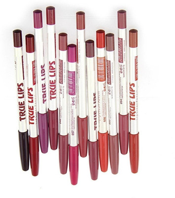 Amaryllis 12 Color Long-Lasting Fade Resistant Lip Pencil Makeup(Multicolour)