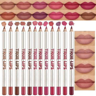 EVERERIN Best Professional Matte Lip Liner Set of 1212(MULTI COLOR)