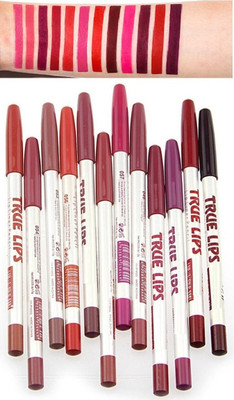 Amaryllis 12 Multi Matte Lipliner Pencil Set | Long Stay | Smudge Free | Waterproof(Multicolour)