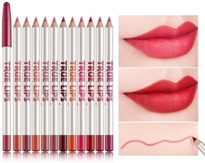 THTC Highly Pigmented Lip Crayon, Lightweight Long Lasting Lipstick Pencil(multi color)