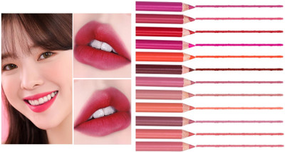 NADJA LONG LASTING MATTE FINISH PENCIL LIP LINER(MULTI COLOR)