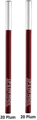 FLENGO Lip Liner Pencil Long Lasting Pigmented Definer Waterproof Formula Shade-20(PLUM)