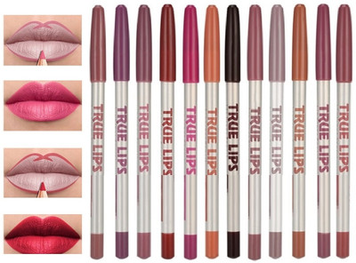 Amaryllis Matte Lip Liner Pencil Set Long-Lasting Fade Resistant Lip(Multicolour)
