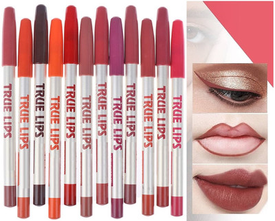 Amaryllis 3D Matte Lipliner Pencil Set | Long Stay | Smudge Free | Waterproof(Multicolour)