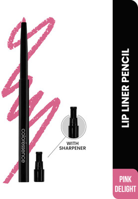 COLORESSENCE Creamy Lip Liner|Long Lasting Waterproof Formula|Inbuilt Sharpener B9(Pink-Delight)
