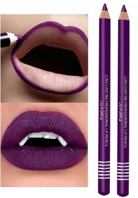 BLUEMERMAID WATERPROOF 2 IN 1 PURPLE LIP & EYE LINER MATTE FINISH HIGH PIGMENT FORMULA(PURPLE)