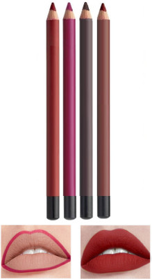 Maryville MULTI COLOR NEW LIP LINER PENCIL MULTI COLOR PACK OF 4(MULTI COLOR)