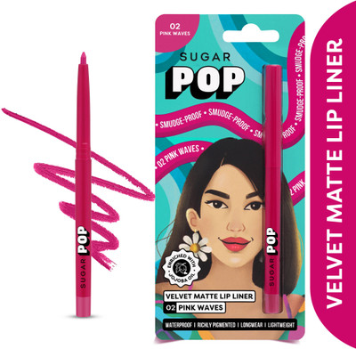SUGAR POP Velvet Matte Lip Liner 01 Red Carpet - Smudgeproof | Waterproof | Transferproof(pink)