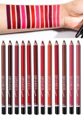 Amaryllis New Colors Professional Matte Lip Liner Pencil(Multicolor)