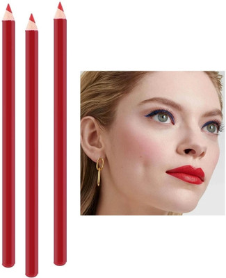 Luster Shine Hydrating Texture | Intense Color Red Lipliner Pencil,(RED)