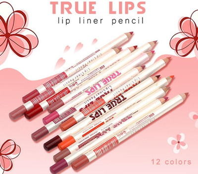 YAWI True Lips Set of 12 Creamy Lip Liner Pencils(multi color)