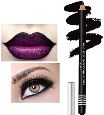 BLUEMERMAID Best Pigment Non Transfer Lip Liner for Professional Makeup(BLACK)