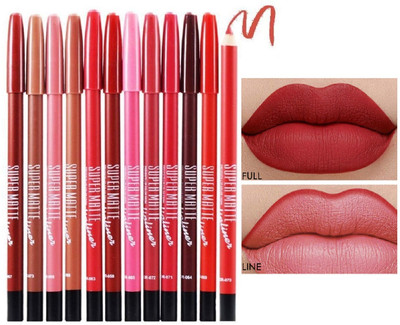 Libline Long Lasting & Smudge Proof, Matte Finish Outline Lip Liner(MUTICOLOR)