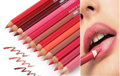 NADJA Waterproof Multicolored Matte Super Matte Lip Liner Pencil(MULTI COLOR)