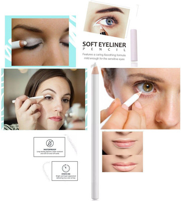 MYEONG MULTI PURPOSE USE WATERPROOF LONG LASTING WHITE PENCIL LINER FOR GIRLS WOMEN(WHITE)